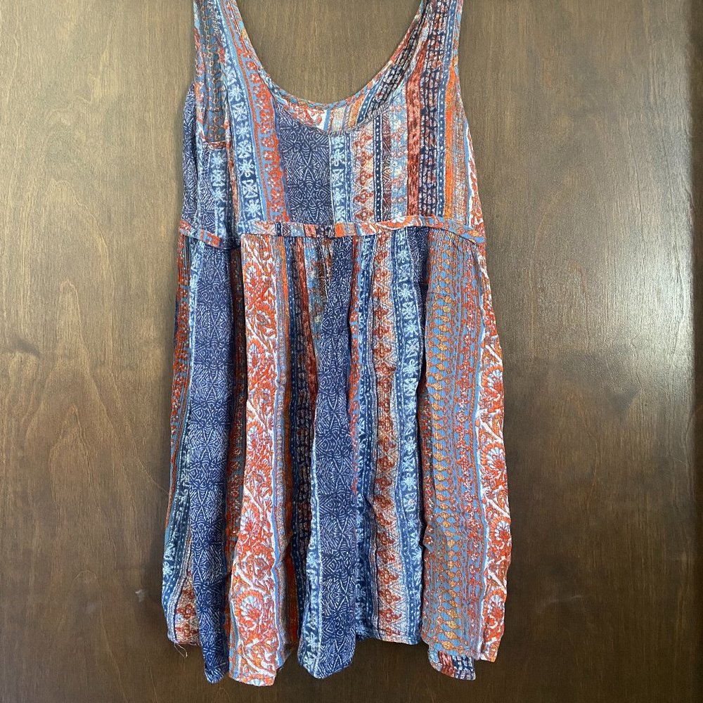Free people multi-colored cute casual flowy dress